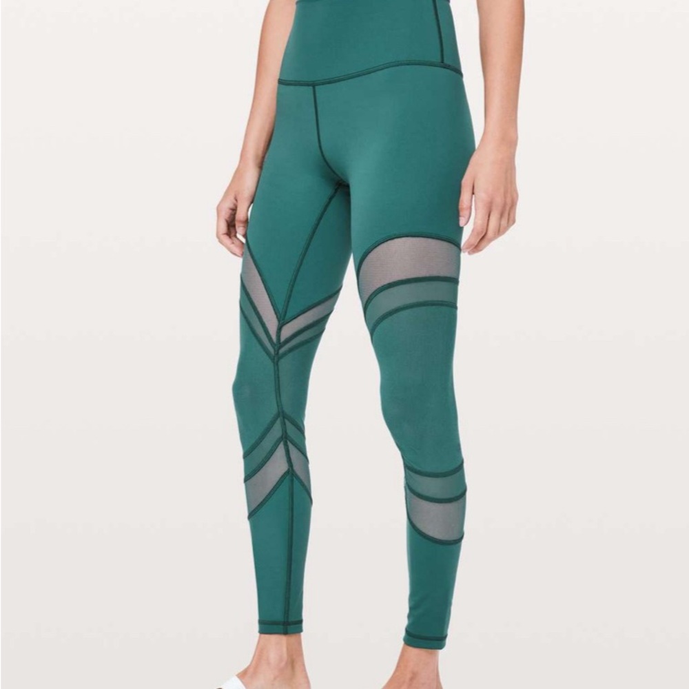 Lululemon Seek The Heat Tight *28" Green Jasper - Picture 1 of 10